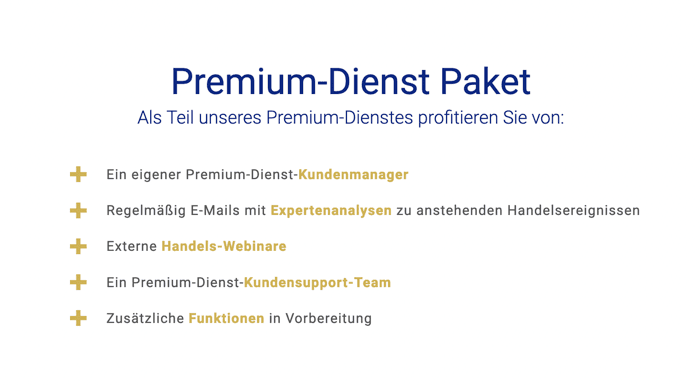 Vorteile Plus500 Premium Dienst