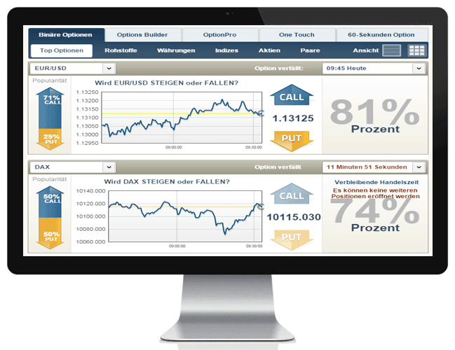 Handelsplattform von TradeRush