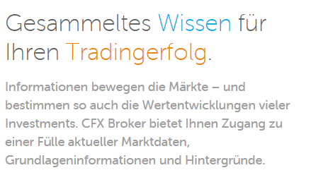 Weiterbildung bei CFX Broker