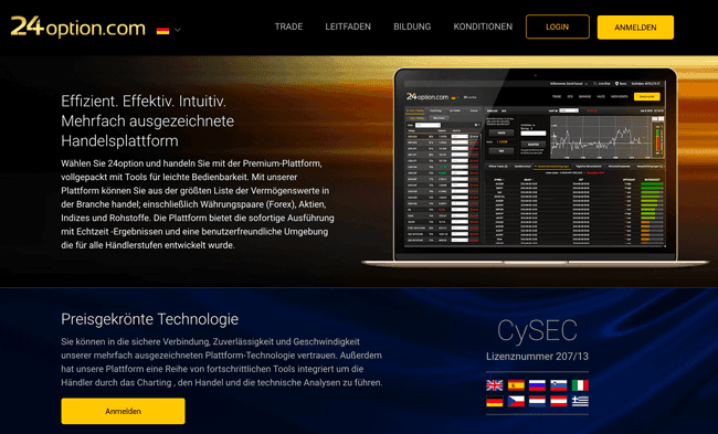 24option Trading Plattformen