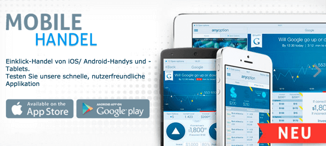 anyoption mobile Trading