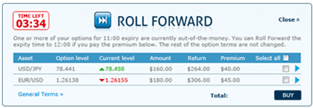 anyoption Roll Forward