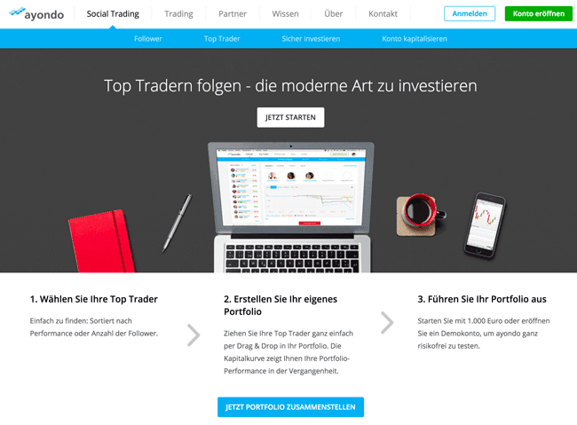 ayondo Trading Plattformen und Apps