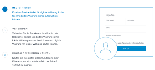 Coinbase Anmeldung