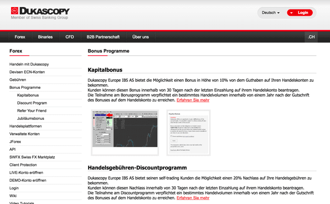Dukascopy Bonus