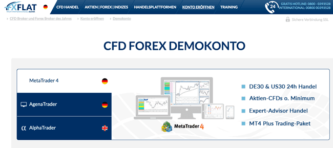 FXFlat Demokonto