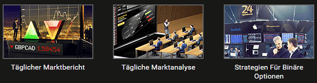 Webinare und Fortbildung bei 24option