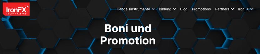 Tradingwettberebe und Bonusaktionen bei IronFX
