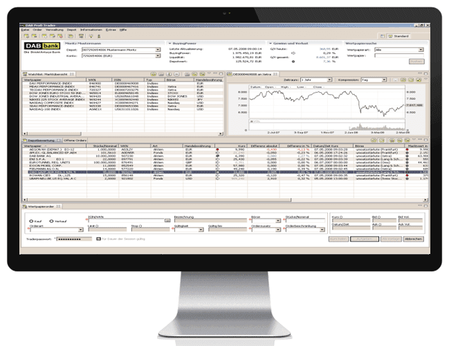 DAB Bank Handelsplattform Profi Trader