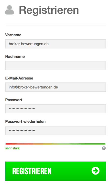 Anmeldung bei BTDirect