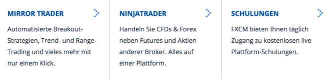 Kontotypen bei FXCM