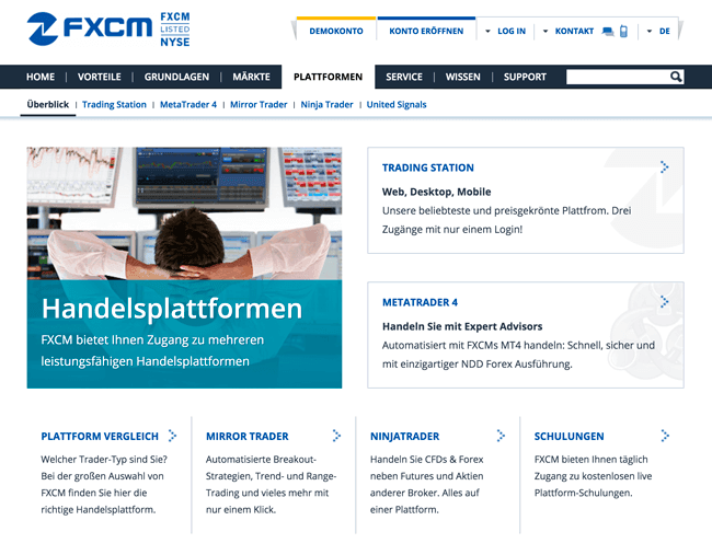 FXCM Mindesteinlage