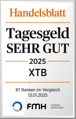 Handelsblatt Zinsangebot - Sehr gut