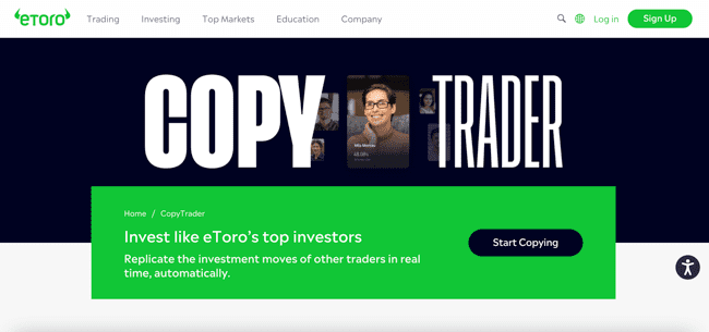 eToro Copy Trading kostenlose Trading Signale