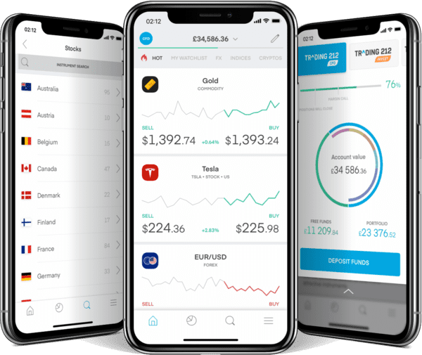 Überblick über die Trading 212 App