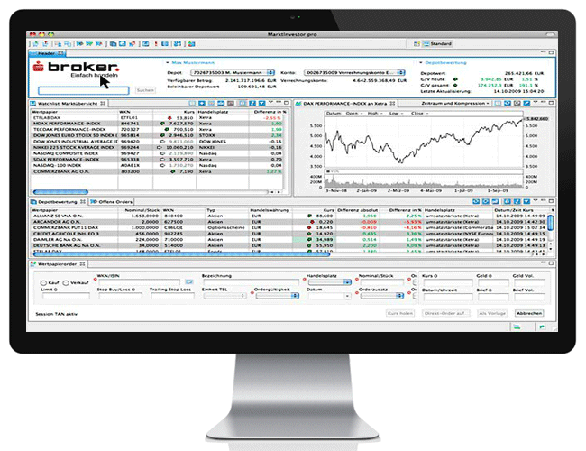 Marktinvestor Pro als Handelsplattform beim SBroker
