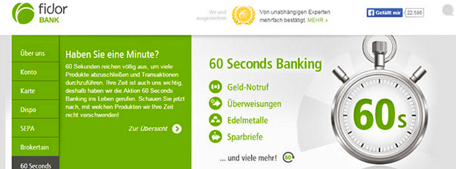 FIDOR Bank Konto bei bitcoin.de